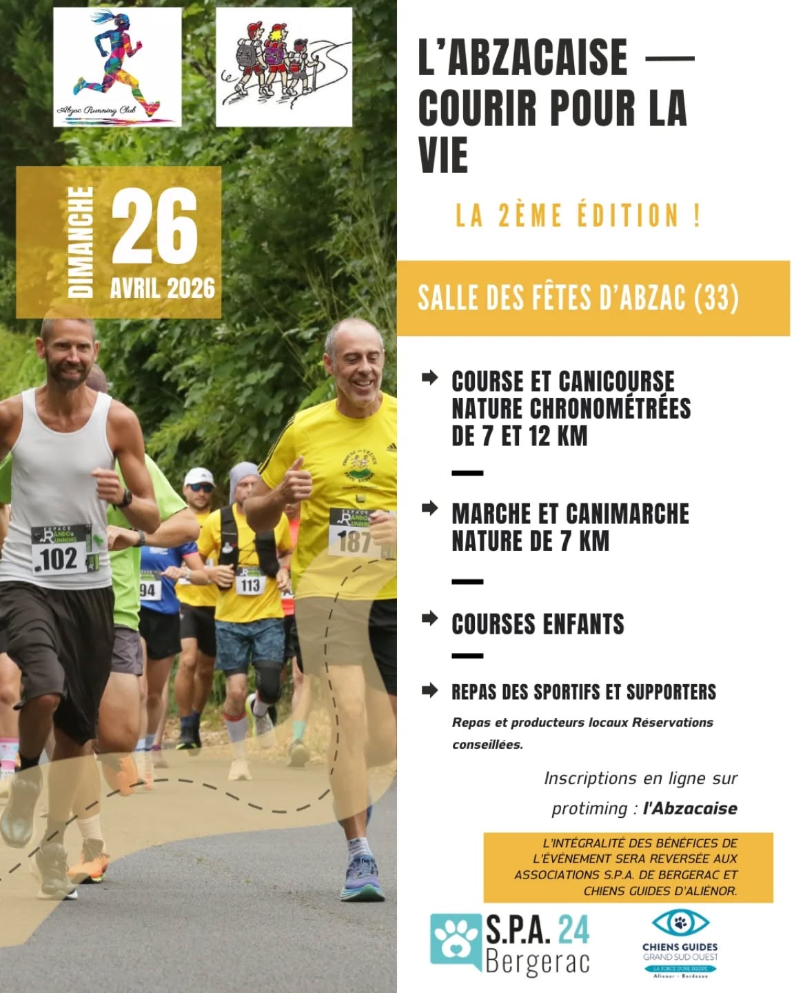 Randonnée Canine, Canicross, Canitrail le Dimanche 26 Avril 